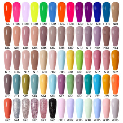 NAILCO 15ml 10/20/30pcs Nail Gel Polish 333 Colors Blue UV&LED Gel Varnish Nude Red Soak Off Semi Permanent UV Nail Gel Varnish