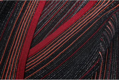 ZJYT Europe Fashion Summer Striped Pleated Knitted Dresses for Women Elegant V Neck Short Sleeve Midi Vintage Holiday Dress 2026