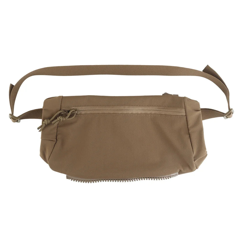 Outdoor DropPouch Muff Hand Warmer Pouch, Stowable Fanny Pack for Winter Airsoft Hunting Gear Camping Hiking Football Fishing