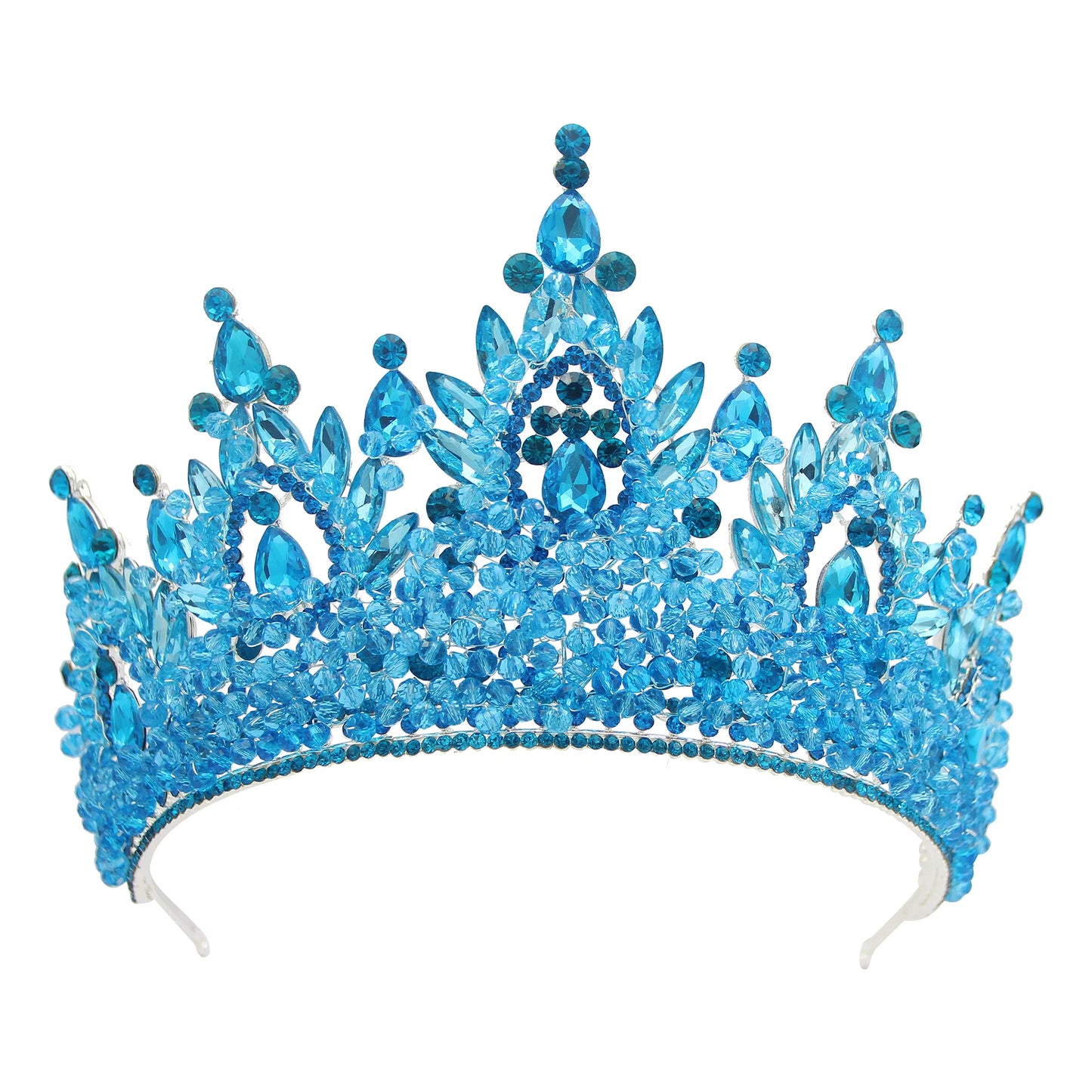 Queen Crowns For Women Crystal Princess Big Bridal Tiara Crown For Wedding Bride Pageant Miss Universe Hair Jewelry Headdress