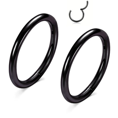 Hinged Nose Ring Hoop Septum Hoop  Ring Tragus Rook Ring Piercing Jewelry Lip Labret Ring Clicker Cartilage Earrings Women Gift