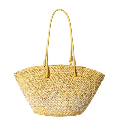 Casual Large Capacity Tote Designer Wicker Woven Women Handbags Summer Beach Bali Straw Bag Lady Travel Big Basket Purse