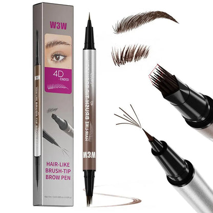 NEW Hair-Like Eyebrow Pencil 4D Micro-Sculpting Dual-Ended Eyebrow Pencil and Eyeliner Long-lasting Liquid Eyebrow Pen Like Real