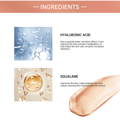 Halo Glow Liquid Filter Liquid Highlighter Face Contouring Pearlescent Makeup Brightener Bronzer Glow Body Face Contour Shimmer