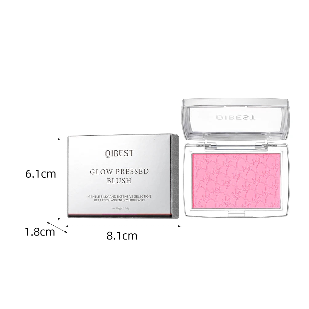 Embossed Powder Blush Peach Pink Coral Tint Makeup 3D Relief Blush Palette Brown Cheek Contour Rouge Cosmetics Face Brightens