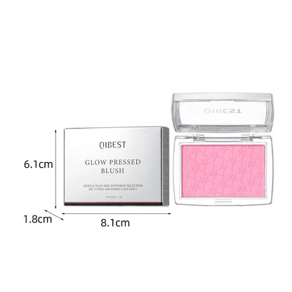 Embossed Powder Blush Peach Pink Coral Tint Makeup 3D Relief Blush Palette Brown Cheek Contour Rouge Cosmetics Face Brightens