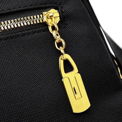 Hot Selling Solid Color Zipper Oxford Fashion Women's Backpack 2024 New Versatile Commuting Large Capacity Soft Female Back Pack