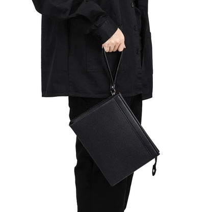 Black PU Leather Men Clutches Bags Wallets Envelope Bag Purse Business Male Phone Clutch Bags Designer Men Bags Wristlets Bags