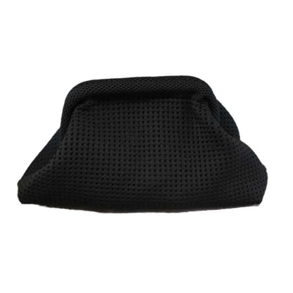 Durable Polyester Summer Beach Clutch Bag Elastic Soft Hollow Out Pouch Large Capacity Breathable Small Crochet Handbag Spring