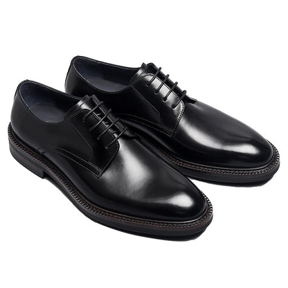High Quality Men's Oxford Shoes Genuine Leather Office Derby Dress Shoes for Business Casual Wear