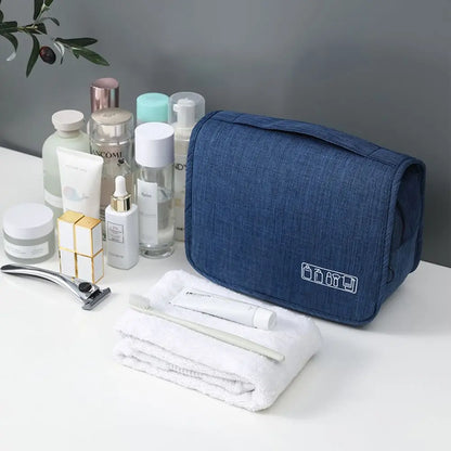 High Quality Women Waterproof Cosmetic Bag Travel Makeup Bags Toiletries Organizer Hanging Dry And Wet Separation Storage Bag