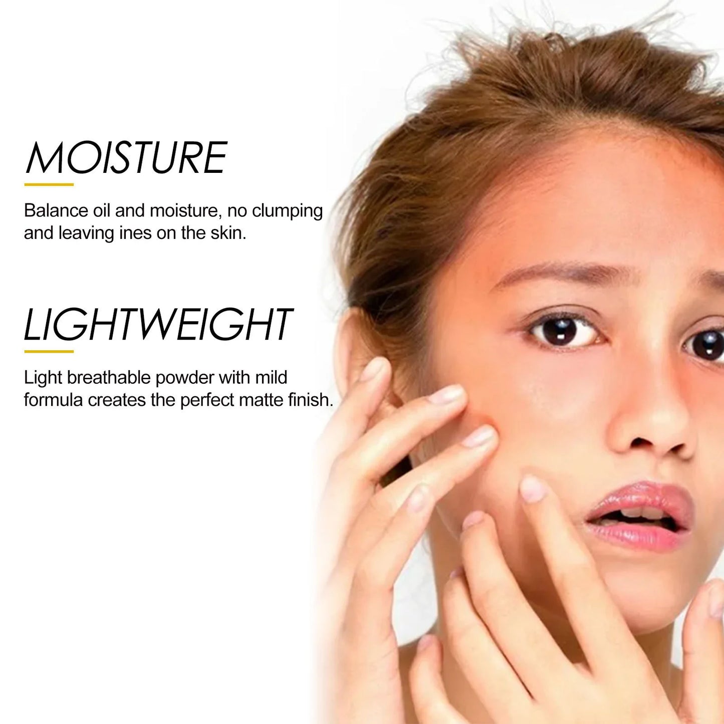 Sunscreen Loose Powder Sunblock Skin Protective Invisible Pore Solar Blocker Lasting Oil Control Light Waterproof Setting Powder