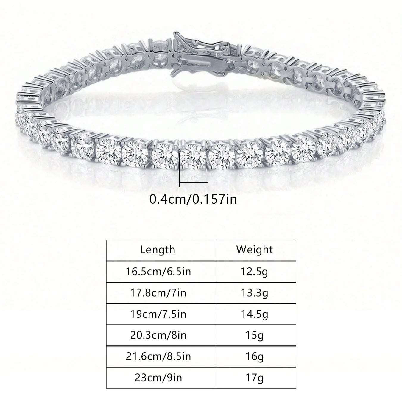 MS Jewelry 925 Sterling Silver Tennis Bracelet D Color VVS Level Moissanite Diamond Chain Bracelets Bangles Women Fine Jewelry