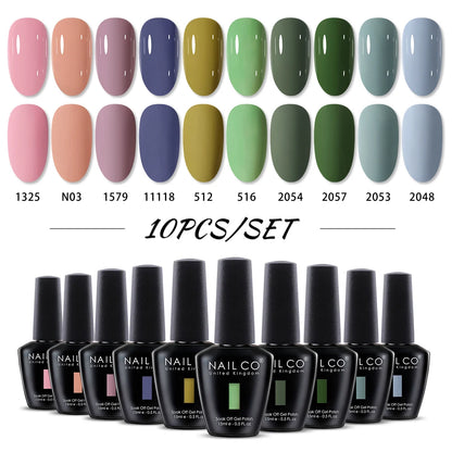 NAILCO 15ml 10/20/30pcs Nail Gel Polish 333 Colors Blue UV&LED Gel Varnish Nude Red Soak Off Semi Permanent UV Nail Gel Varnish