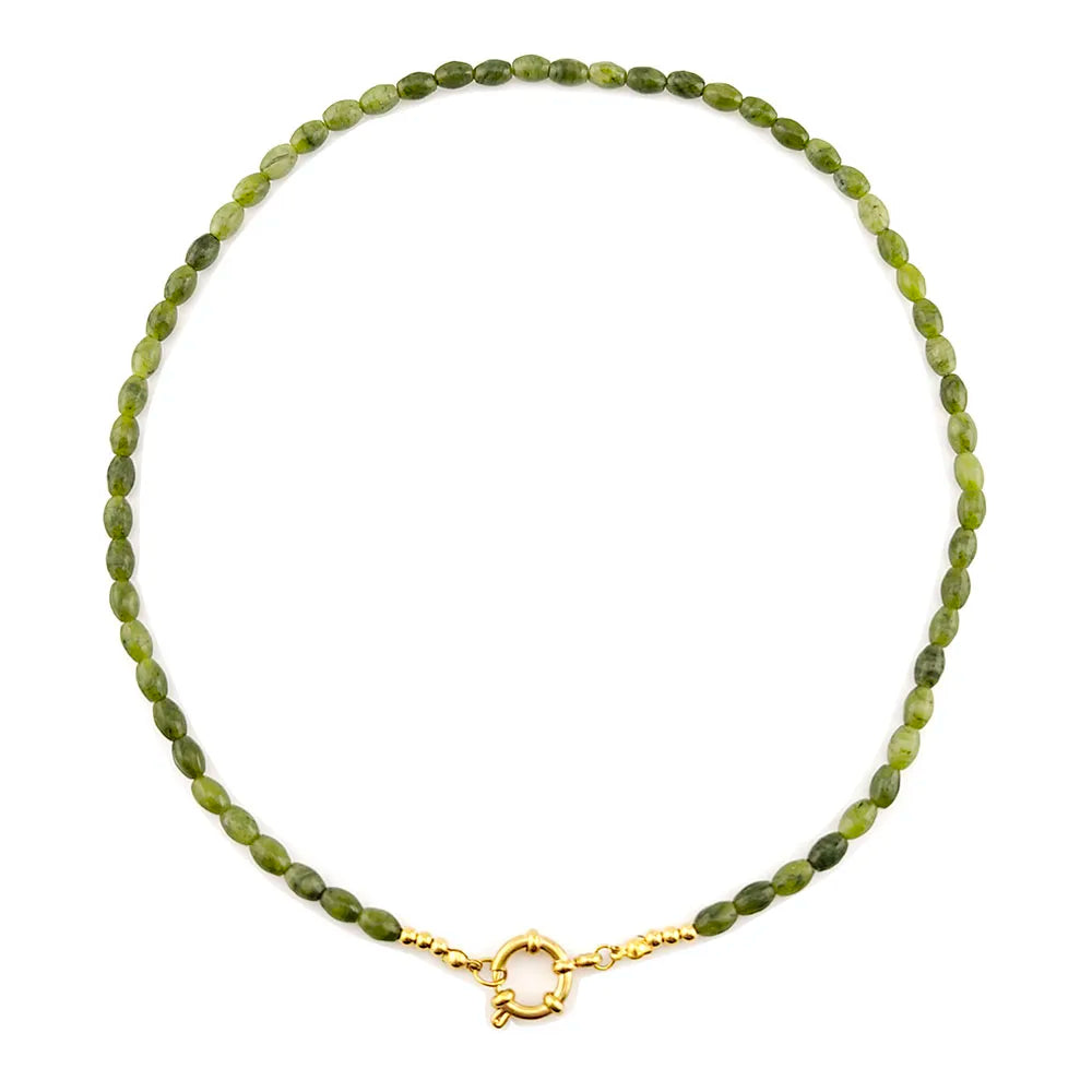 HUIDANG Trend Beads Necklace 2025 Collar Woman Colorful Natural Stone Necklace New In Summer