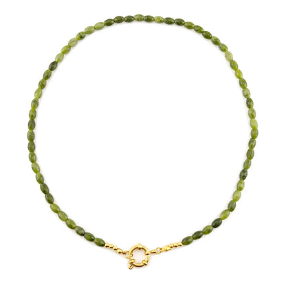 HUIDANG Trend Beads Necklace 2025 Collar Woman Colorful Natural Stone Necklace New In Summer