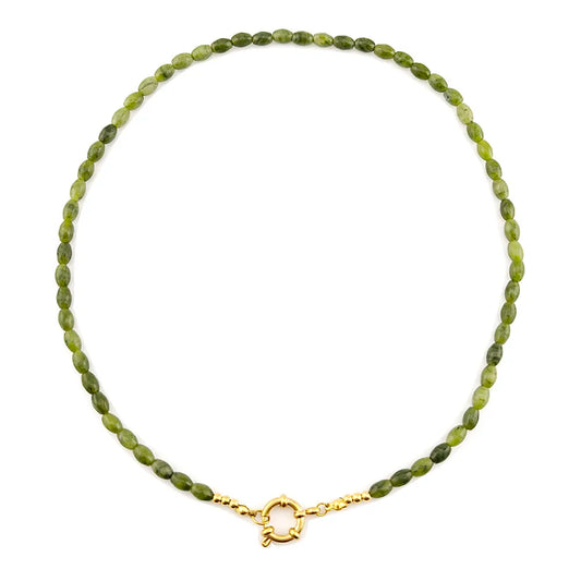HUIDANG Trend Beads Necklace 2025 Collar Woman Colorful Natural Stone Necklace New In Summer