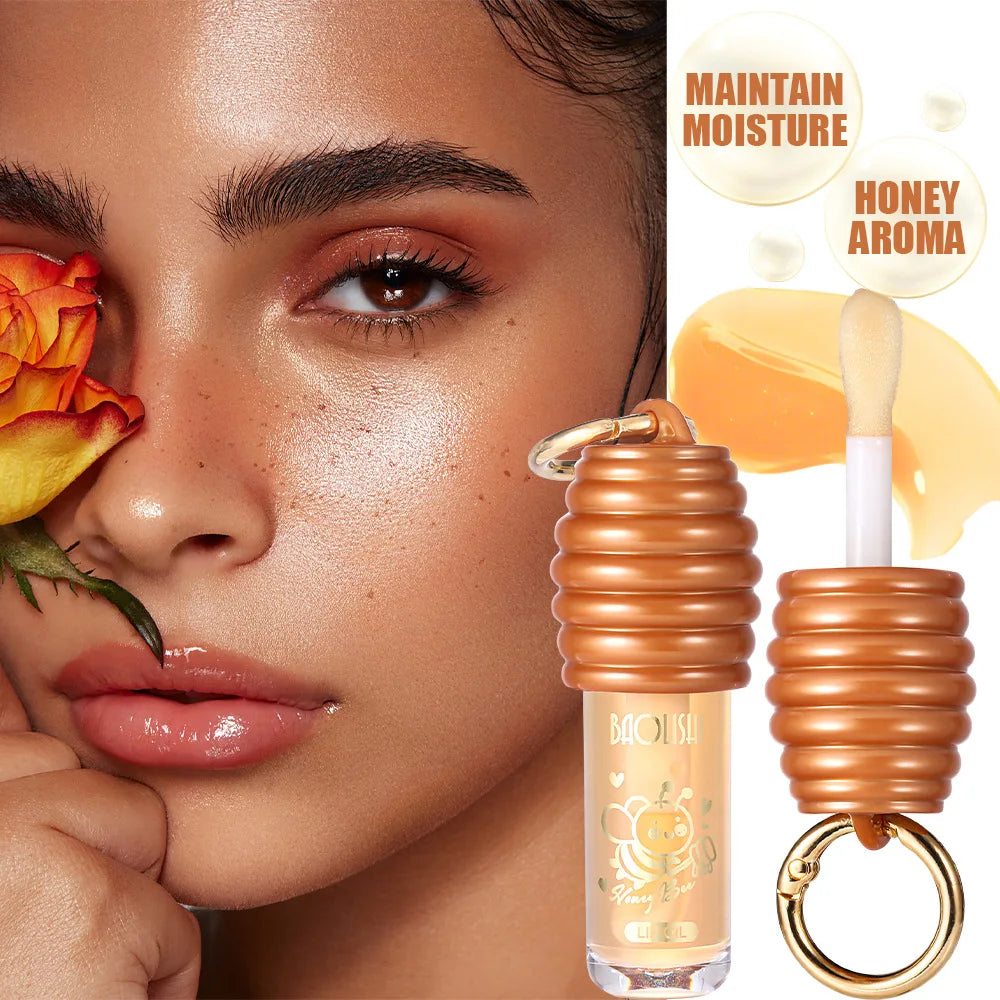 Honey Beauty Cosmetics Lip Ink Gloss Labial Lips Moisturizer Jelly Lipstick Bright Oil Moisturizing Balm Big Lip Brush