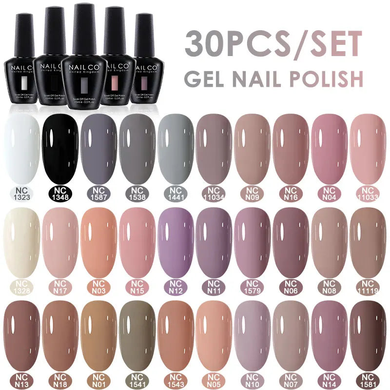 NAILCO 15ml 10/20/30pcs Nail Gel Polish 333 Colors Blue UV&LED Gel Varnish Nude Red Soak Off Semi Permanent UV Nail Gel Varnish