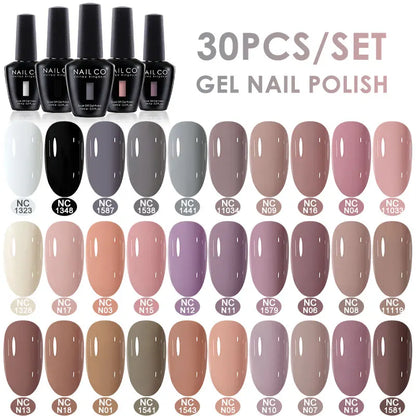 NAILCO 15ml 10/20/30pcs Nail Gel Polish 333 Colors Blue UV&LED Gel Varnish Nude Red Soak Off Semi Permanent UV Nail Gel Varnish