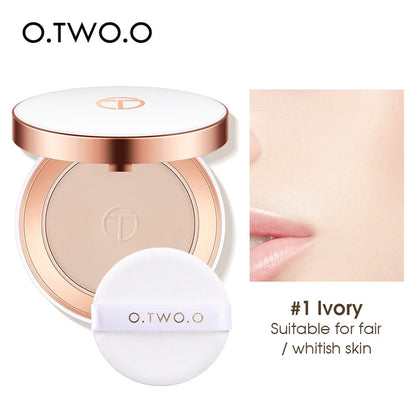 Silk Smooth Oil Control Pressed Powder Makeup Setting Powder Waterproof Long Lasting Face Powder For Flawless Matte Finish