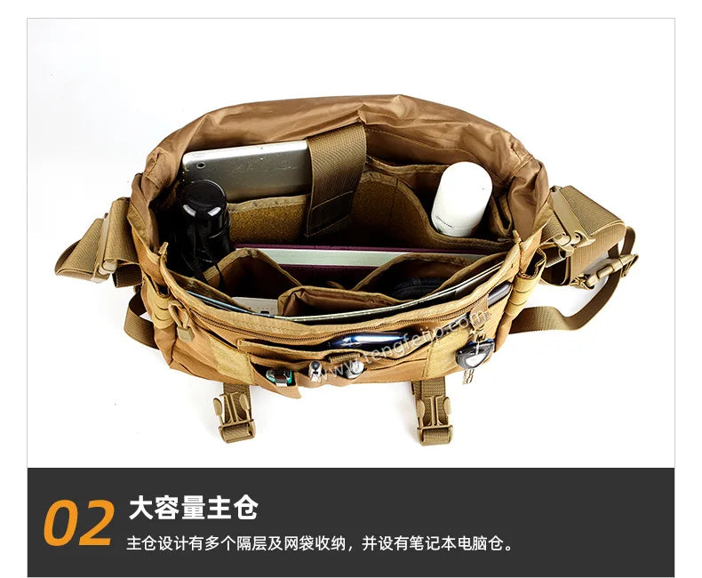 Men Postman Messenger Bag Large Capacity Laptop Crossbody Bag Casual Shoulder Commuter Work Satchel