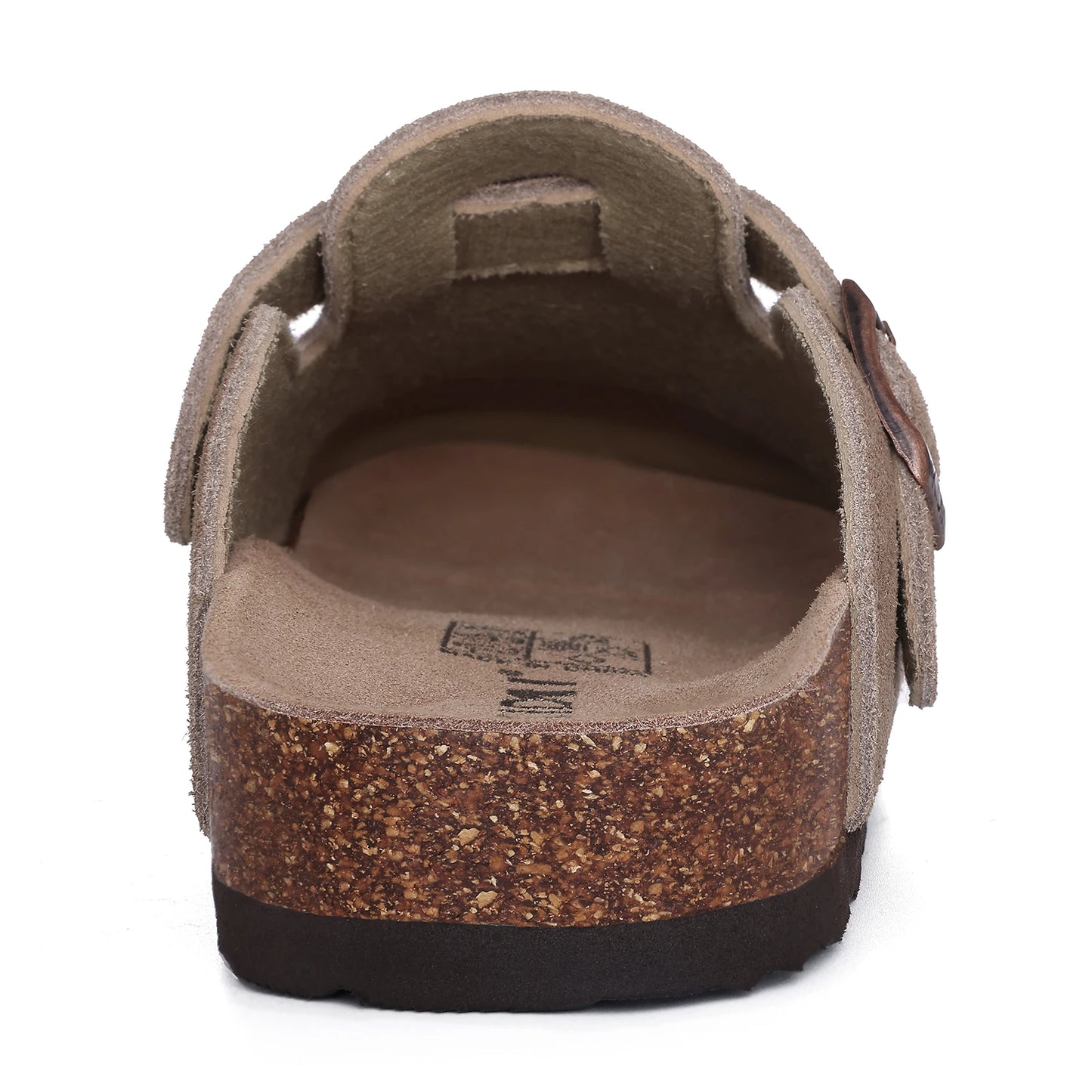 Goosecret Genuine Cow Suede Clogs for Women Men Clogs Soft Cork Footbed Mules Leisure House Shoes with Arch Support Beach Slides