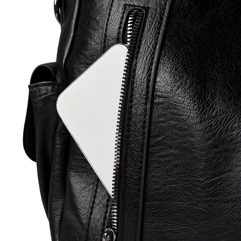 Pu shoulder bag fashionable temperament zipper opening design daily commuter handbag