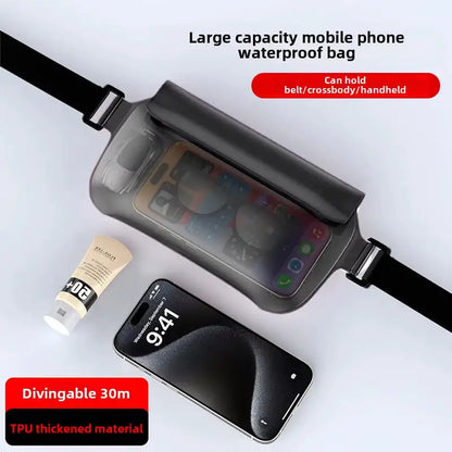 Waterproof Mobilephone Bag Tpu Drift Diving Shoulder Waist Bag Belt Bag for Beach Swimming Iphone Bag for Samsung Redmi Cover