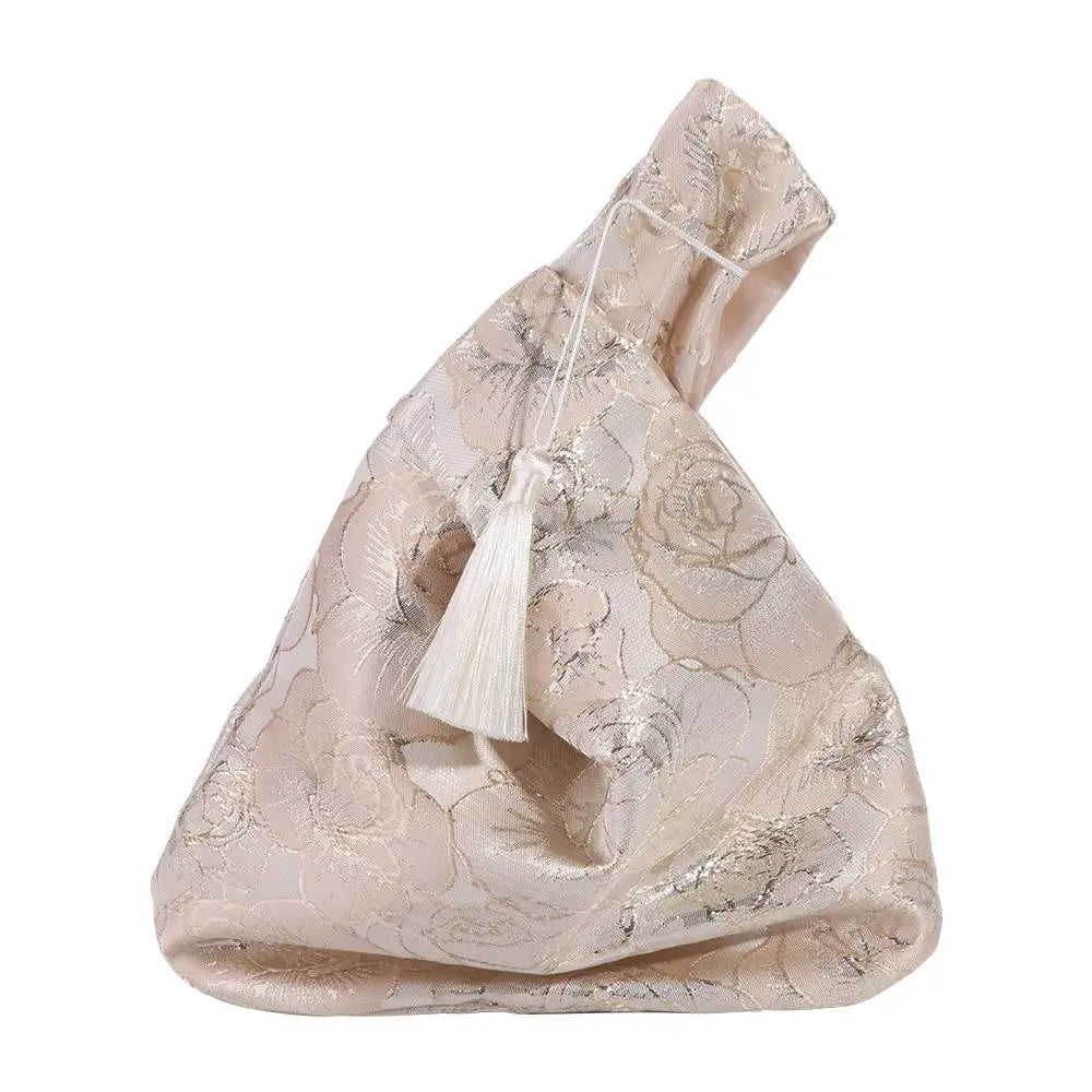 Bags Lunch Bag Temperament Cosmetic Bag New Chinese Style Handbag Cheongsam Accessories Tassel Knot Wrist Bag Small Item Pouch