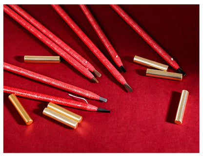 Long Lasting Waterproof  Eyebrow Pencils Peel Off  Red Lip Pencil Set For Microblading Permanent Makeup Pen Eye Liner Gel Pen