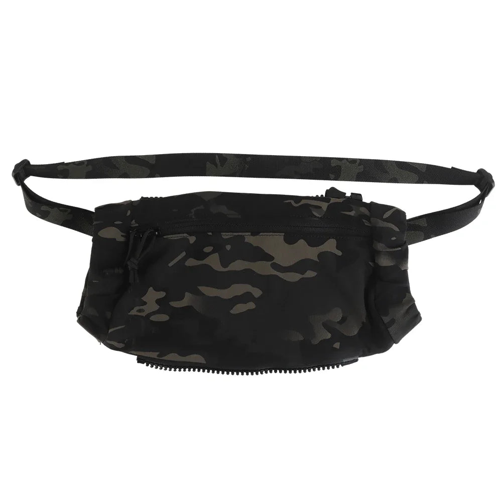 Outdoor DropPouch Muff Hand Warmer Pouch, Stowable Fanny Pack for Winter Airsoft Hunting Gear Camping Hiking Football Fishing
