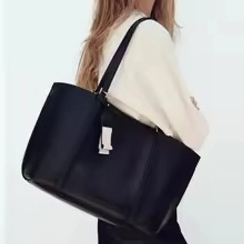 Large Capacity Tote Bag Luxury Designer Women Shoulder Bag Pu Leather Bucket Bags For Women Handbags And Purses New 2026 Shopper