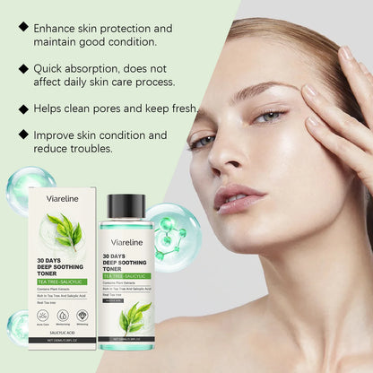 100ML Salicylic Acid Facial Toner Moisturizing Acne Care Refreshing Skin Oil Control Enhance Smoothness Soothing Face Toner
