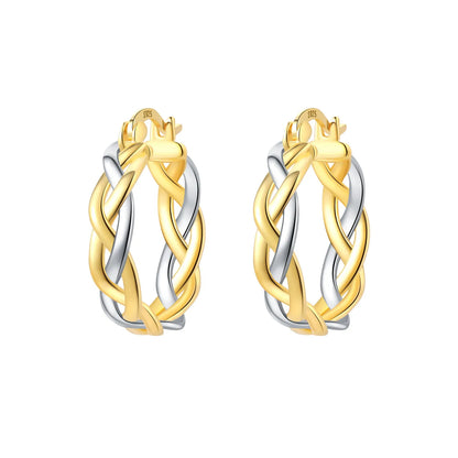 925 Sterling Silver Exquisite Multi-layer Ear Ring Jewelry Versatile Hoop Earrings For Women Jewelry Fine Birthday Party Gift