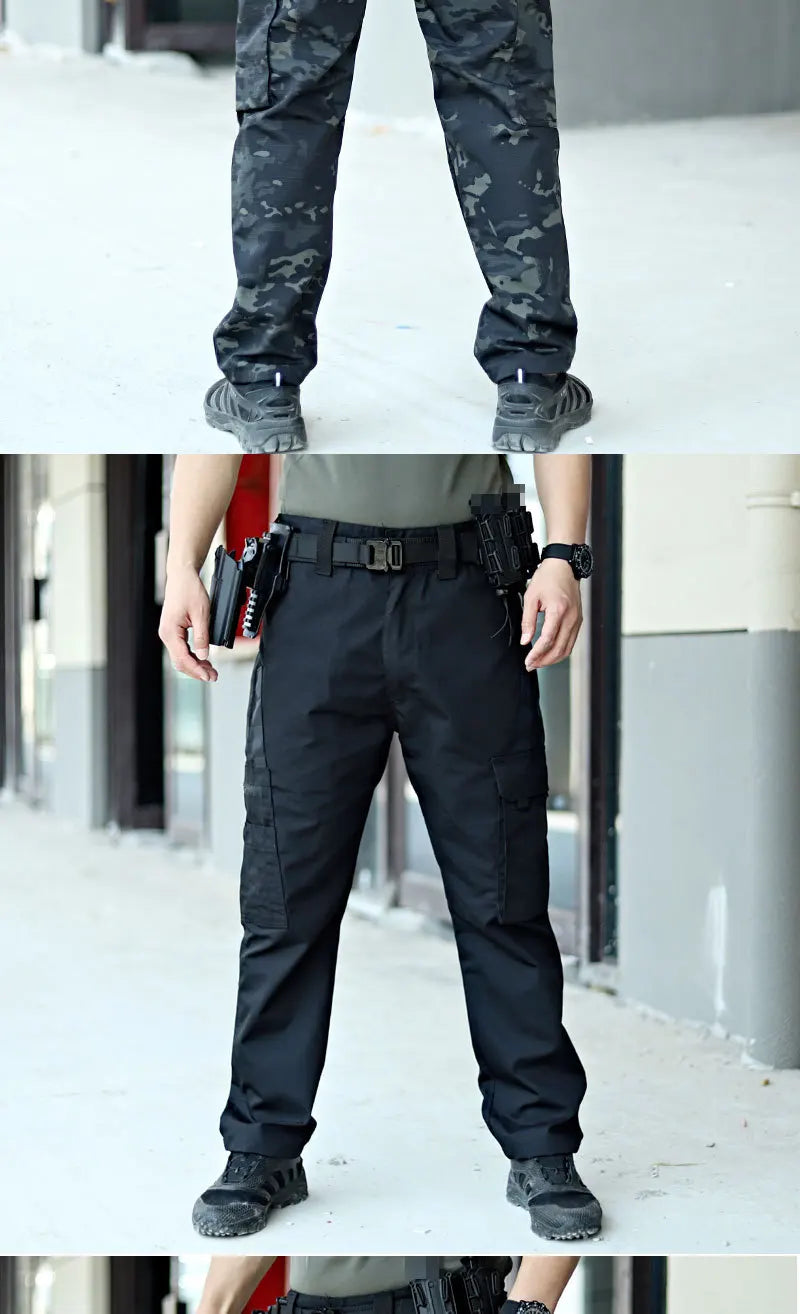 New Tactical Work Pants Men Casual Outdoor Waterproof Cargo Trousers 2/1Pcs Multi-pocket Wear-Resistant Outdoor Training Trouser