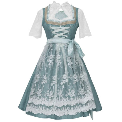 2026 German Oktoberfest Dress for Women (Includes Lingerie and Apron),Halloween and Carnival Costume,Bavarian-Style Maid Outfit
