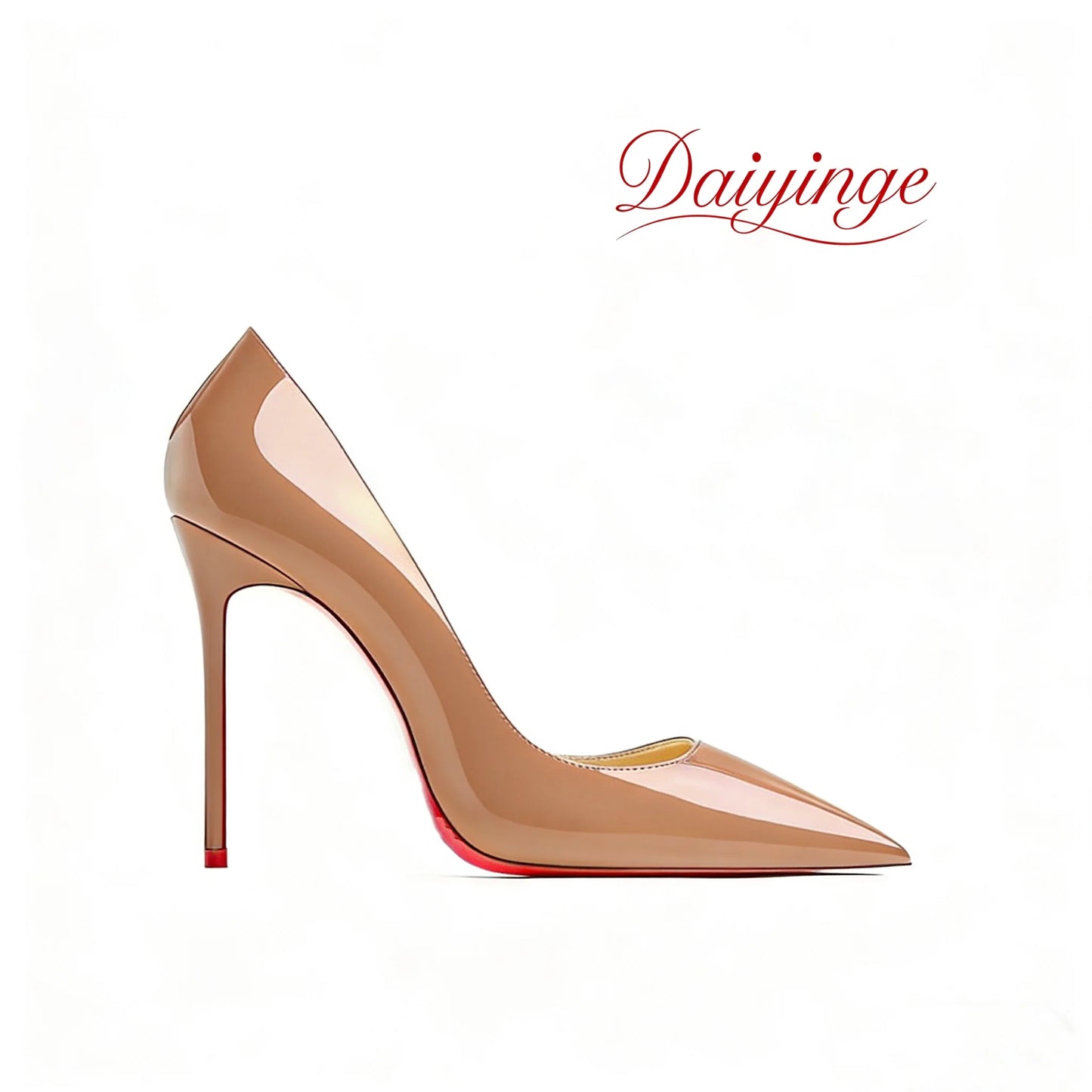 High Heels For Woman 2026 Trend New Leather Luxury Red Shiny Bottom Pointed Toe Stiletto Pumps 12cm Sexy Comfortable Party Shoes
