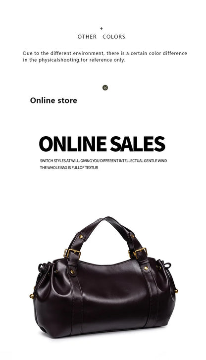 Solid Color Simple Handbag Work Commuter Fashion Women's Bag Shoulder Tote Bag Soft and Comfortable Pillow Bag