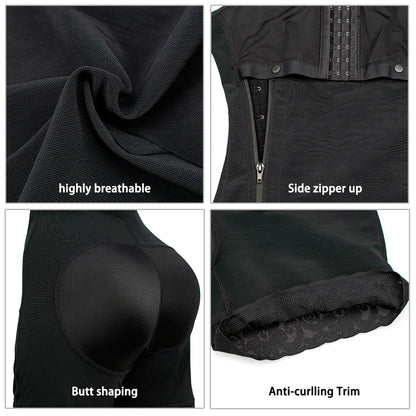 Full Body Corset Bodysuit Carving Shaper Tights Postpartum Girdles Fajas Colombian Sheath Butt Push Up Women Modeling Shapewear