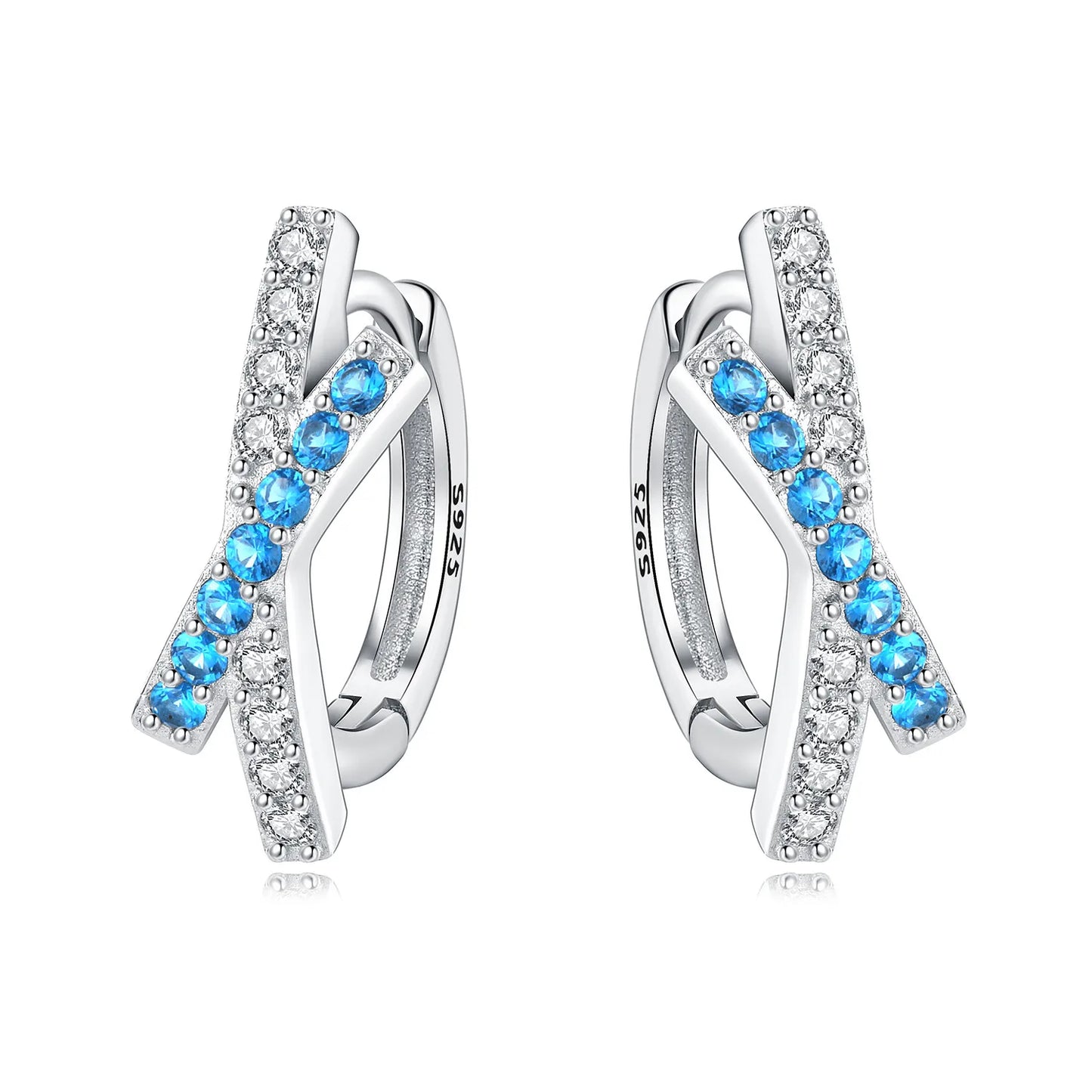 925 Sterling Silver Exquisite Multi-layer Ear Ring Jewelry Versatile Hoop Earrings For Women Jewelry Fine Birthday Party Gift