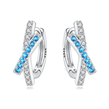 925 Sterling Silver Exquisite Multi-layer Ear Ring Jewelry Versatile Hoop Earrings For Women Jewelry Fine Birthday Party Gift