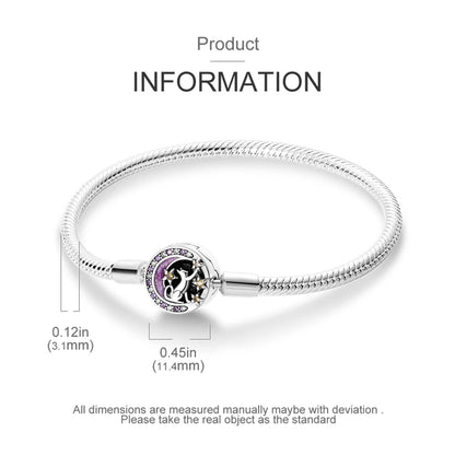 925 Sterling Silver Travel Plane Snake Basic Chain Cat and Moon Bracelet fit Original Charm Beads DIY Women Design Jewelry Party