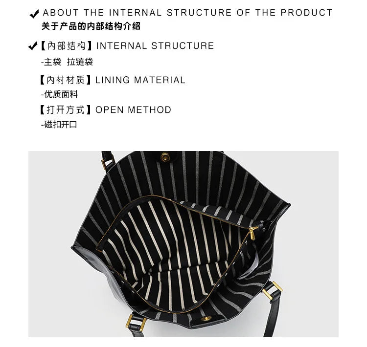 Large Capacity Tote Bag Luxury Designer Women Shoulder Bag Pu Leather Bucket Bags For Women Handbags And Purses New 2026 Shopper