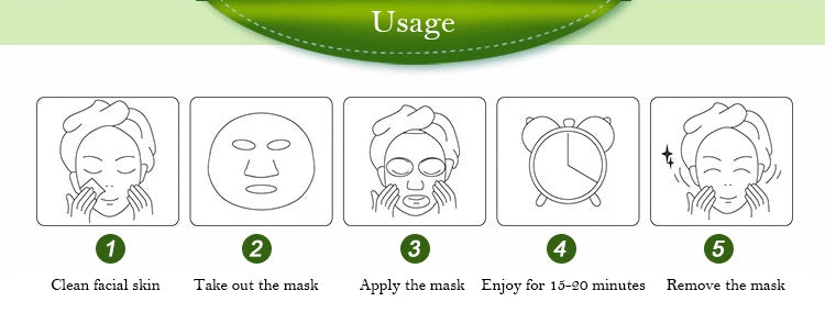 30pcs Fresh Fruits Facial Masks Face skincare Moisturizing Firming Hydrating Korean Face Mask Facial Skin Care Prodcuts