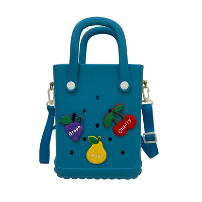 Beach Tote Silicone Basket with Sand Waterproof Travel Bag Sandproof Handbag Multi-Purpose Storage Bag for Boat Pool Sports Gyms