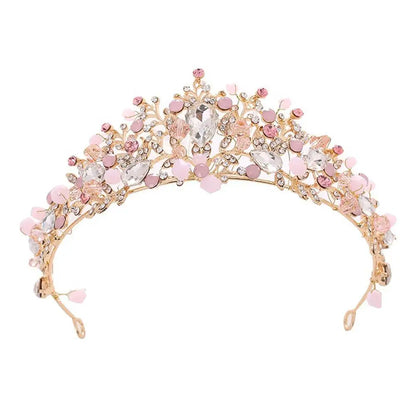Children's Crown Hair Accessories Princess Costume Crystal Party Birthday Princess Hair Headband Accessories Crown Wedding
