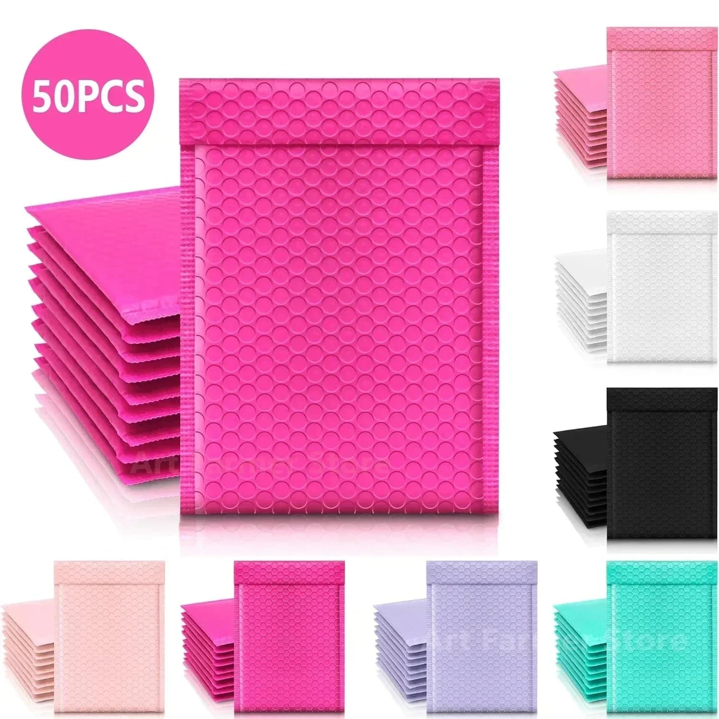 50Pcs Delivery Package Bubble Bag, Business Supplies Envelopes Shipping Packages Mailer Envelope Packing Bubble Bag