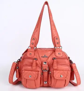 Vintage Women Handbags Satchel Top-handle Handbag PU Shoulder Bag Dumpling Pack Give Gifts Shoulder Bags Phone Money Pack