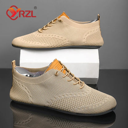 YRZL Men's Shoes Breathable Casual Driving Shoes Indoor Outdoor Men Shoes Loafers Lightweight Comfortable Soft Sole Walking Shoe
